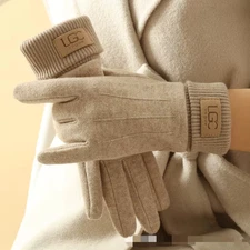 Winter Cashmere Gloves Warm Touch Screen Gloves Full Finger Mittens Thick Woolen