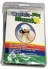 Four Paws Quick Fit Adjustable Dog Muzzle Black Size 1 XS For Small Breeds