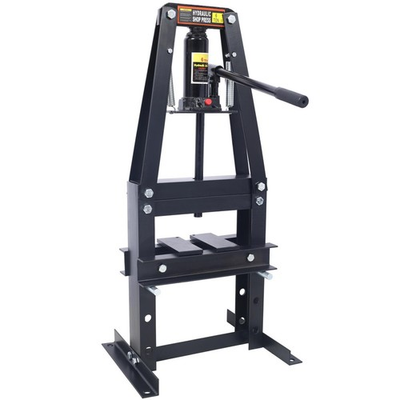 #ad Hydraulic Shop Press Black Steel Frame Adjustable Height Benchtop Power Unit for $175.38