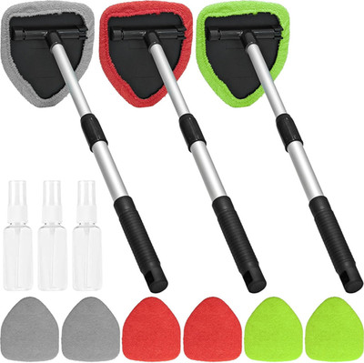 Beieverluck 3 Pieces Windshield Cleaning Tool inside Car Window Cleaner Cleaning