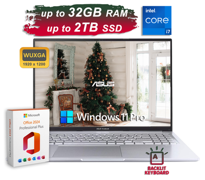 2026 ASUS Laptop Vivobook 16 10-Core Intel i7 Up to 32GB RAM 2TB