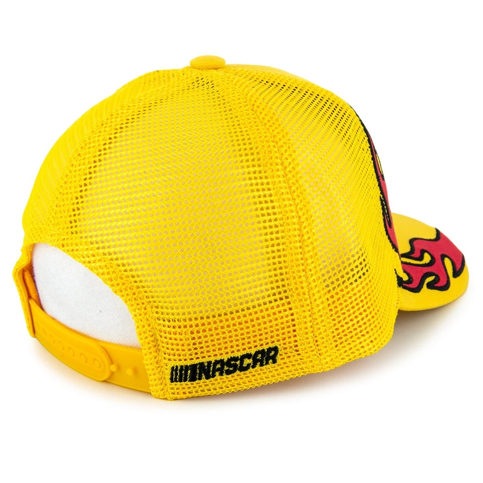 Sombrero de malla amarillo Joey Logano 2025 llama #22 Foto 2 de 4