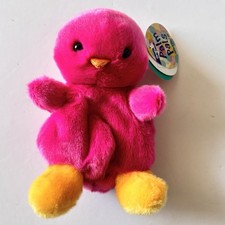Aurora Palm Pals Peyton Pink Chick Plush 5 Beanbag Stuffed Animal NWT 2024