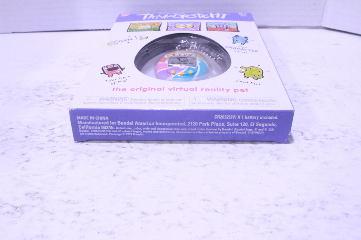 Bandai Original Tamagotchi Gen 1 Candy Swirl Virtual Pet 90s