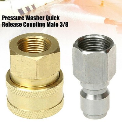 Water Hose Foam Nozzle Connection Connector Coupling Probe Fitting G3/8