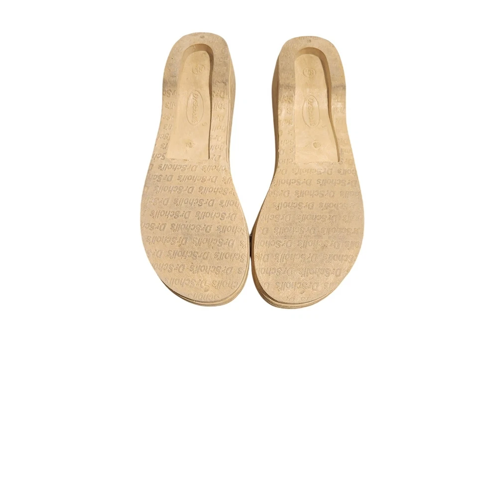 Sandálias femininas Dr Scholls com estampa de leopardo salto cunha conforto tamanho 8.5 - Imagem 3 de 3