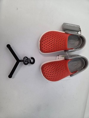 NEW! Crocs Literide Clog Red/Gray/White Kids sz 6 NWT 205964 | eBay