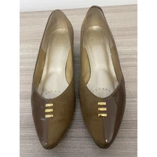 Selby Comfort Flex Women's Two-tone Brown Shoes Low Heel Size 9 1/2