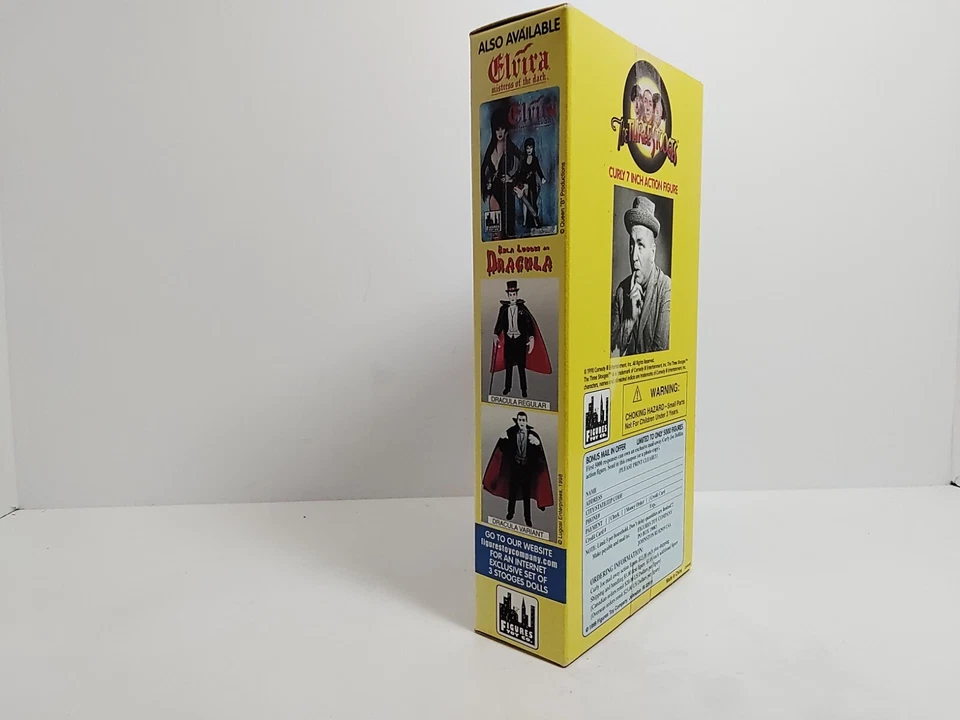 7-дюймовая экшн-фигурка Figures Toy Co. 1999 Curly Of The 3 Stooges As Doctor новая из старых запасов - Изображение 4 из 4
