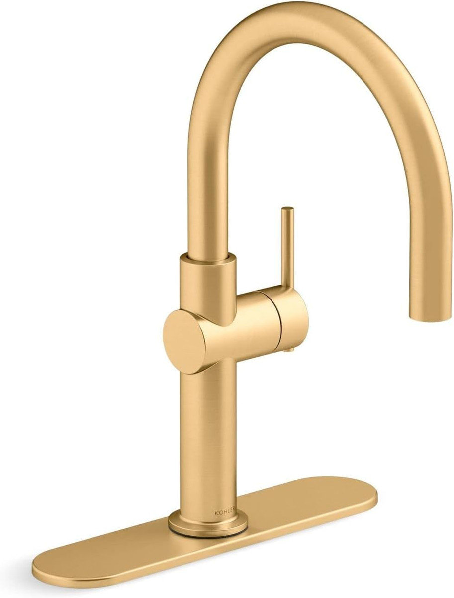 K-22975-2MB Crue Bar Sink Faucet, Vibrant Brushed Moderne Brass 