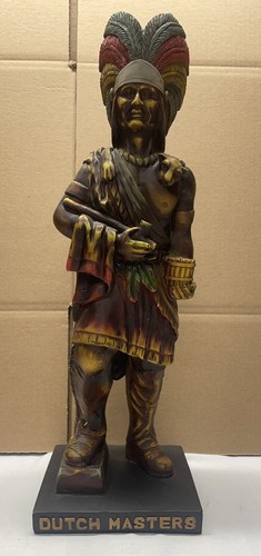 Vintage Dutch Masters Indian Cigar Statue Tabakladen Display Werbung