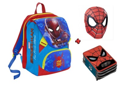 SCHOOLPACK SEVEN SPIDERMAN ZAINO ASTUCCIO ZIP
