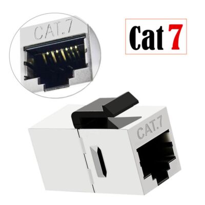 10Gbps CAT7 RJ45 Ethernet Shielded Keystone Insert Socket Module Coupler Adapte
