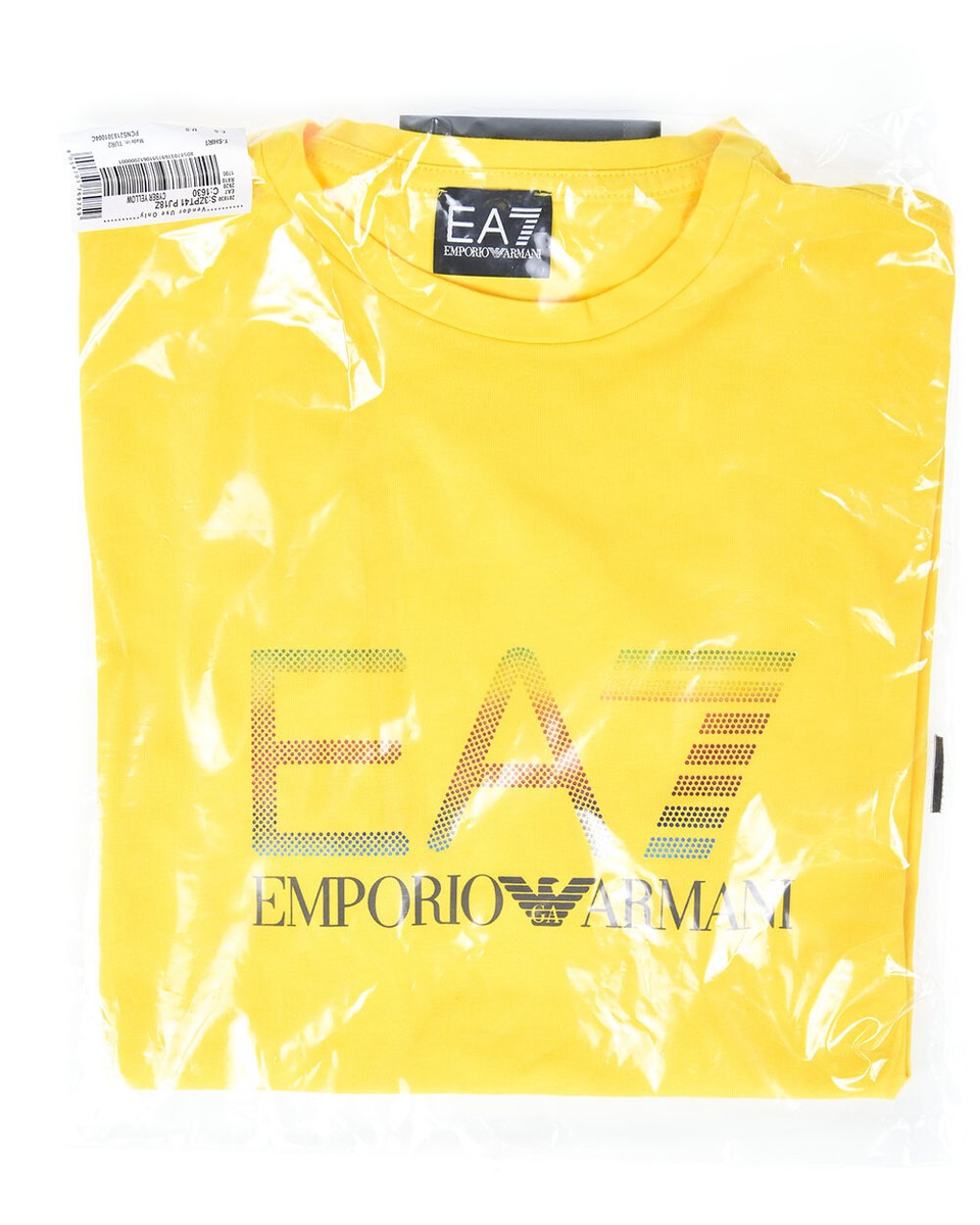 トップスその他 Emporio Armani Topwear Emporio Armani EA7 T-Shirt Man Yellow 3ZPT41PJ18Z 1630 Sz
