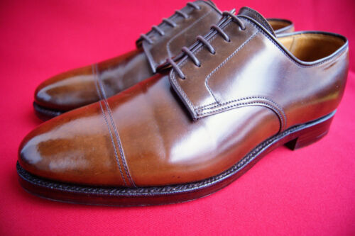 Crockett & Jones Shell Cordovan UK 8 E Bradford Brown Cordovan Top-Zustand - Bild 9 von 13