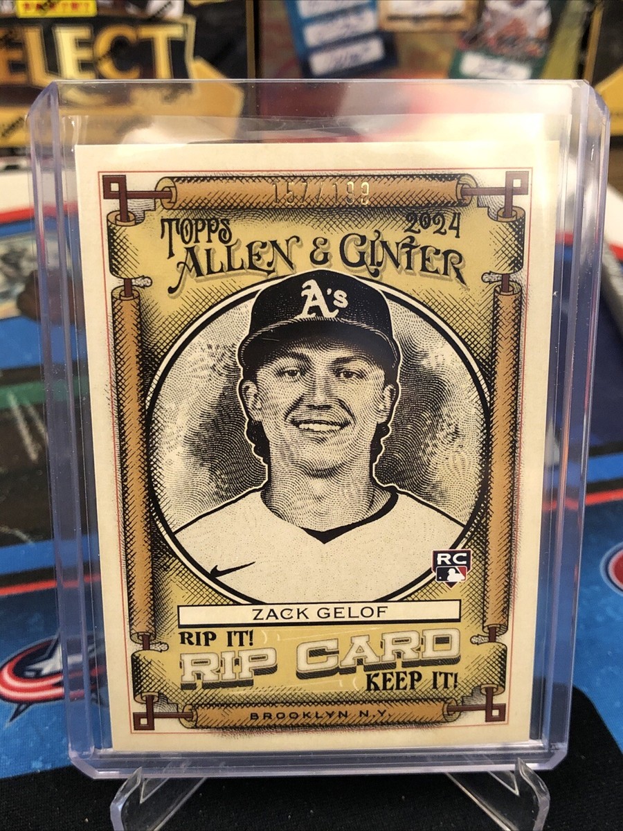 2024 Topps Allen & Ginter Used RIPPED Rip Card ZACK GELOF #ed /199