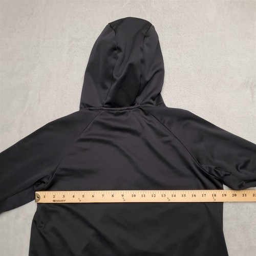 Nike Hoodie Boys XL Black Sweatshirt Center Swoosh Hooded Dri Fit Sweatshirt - Picture 8 of 8