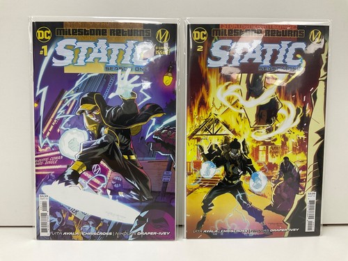 Static Season One #1-6 Complete High Grade DC Milestone Comics Run NM- - Picture 2 of 4