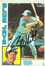 Ernie Whitt autographed Baseball Card (Toronto Blue Jays) 1984 Topps #506