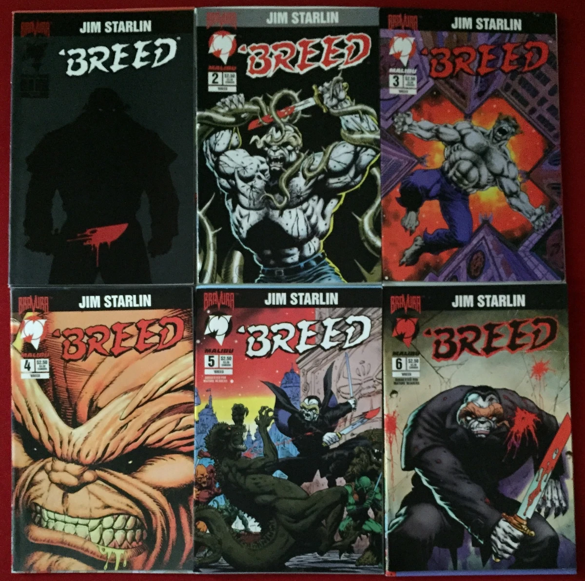 Breed (1994) #1-6 - Jim Starlin - Comic Books - Complete Set - Malibu Comics  | eBay