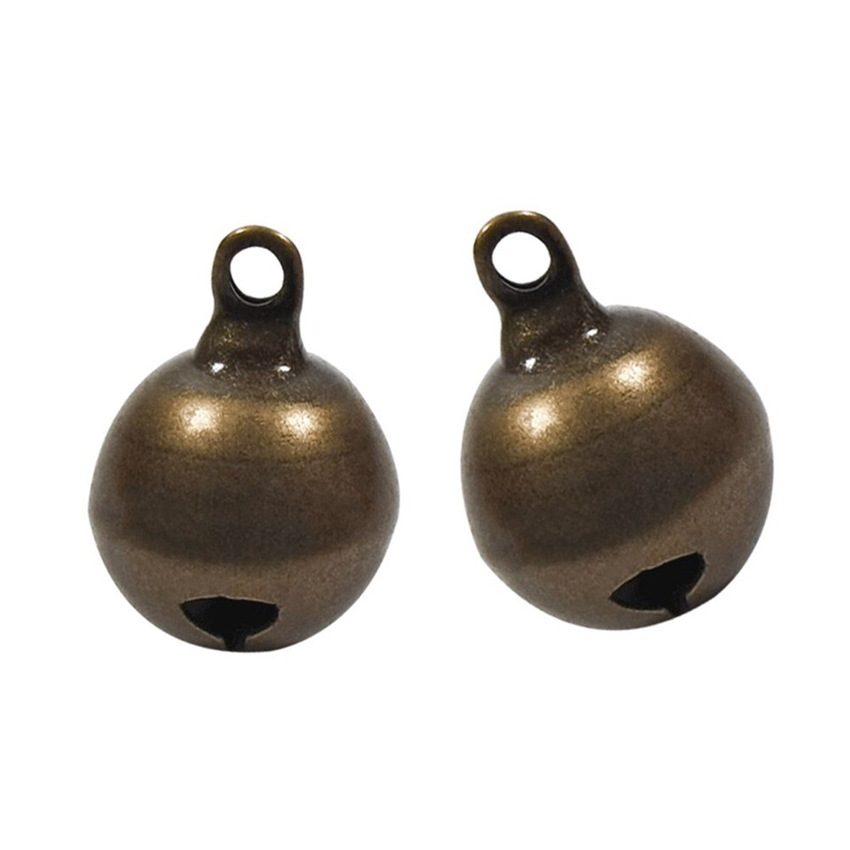 10 Clochettes Métalliques Bronze Pour DIY Et Artisanat - Dimensions 2x1,5 Cm, Neuf