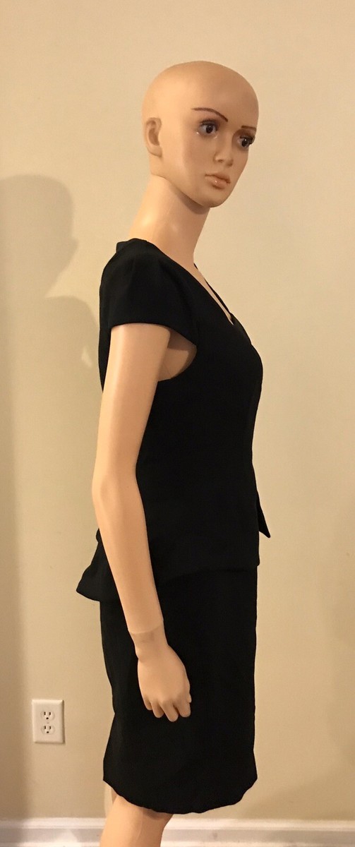 carmen marc valvo peplum dress Pom Pom Peplum Sheath