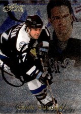 John Cullen Signed Auto 1996-97 Fleer Flair Card Tampa Bay Lightning