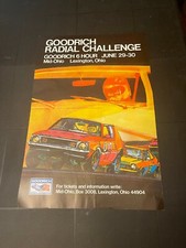 Original Vintage Poster GOODRICH RADIAL CHALLENGE Road Atlanta AMC Gremlin Car