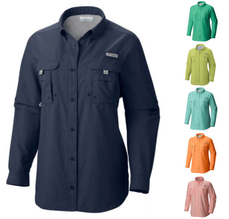(取寄) コロンビア レディース バハマ リ ロング スリーブ Columbia women Bahama II Long Sleeve Canyon Blue NEW COLUMBIA Women's Bahama Long Sleeve Vented Fishing Shirt