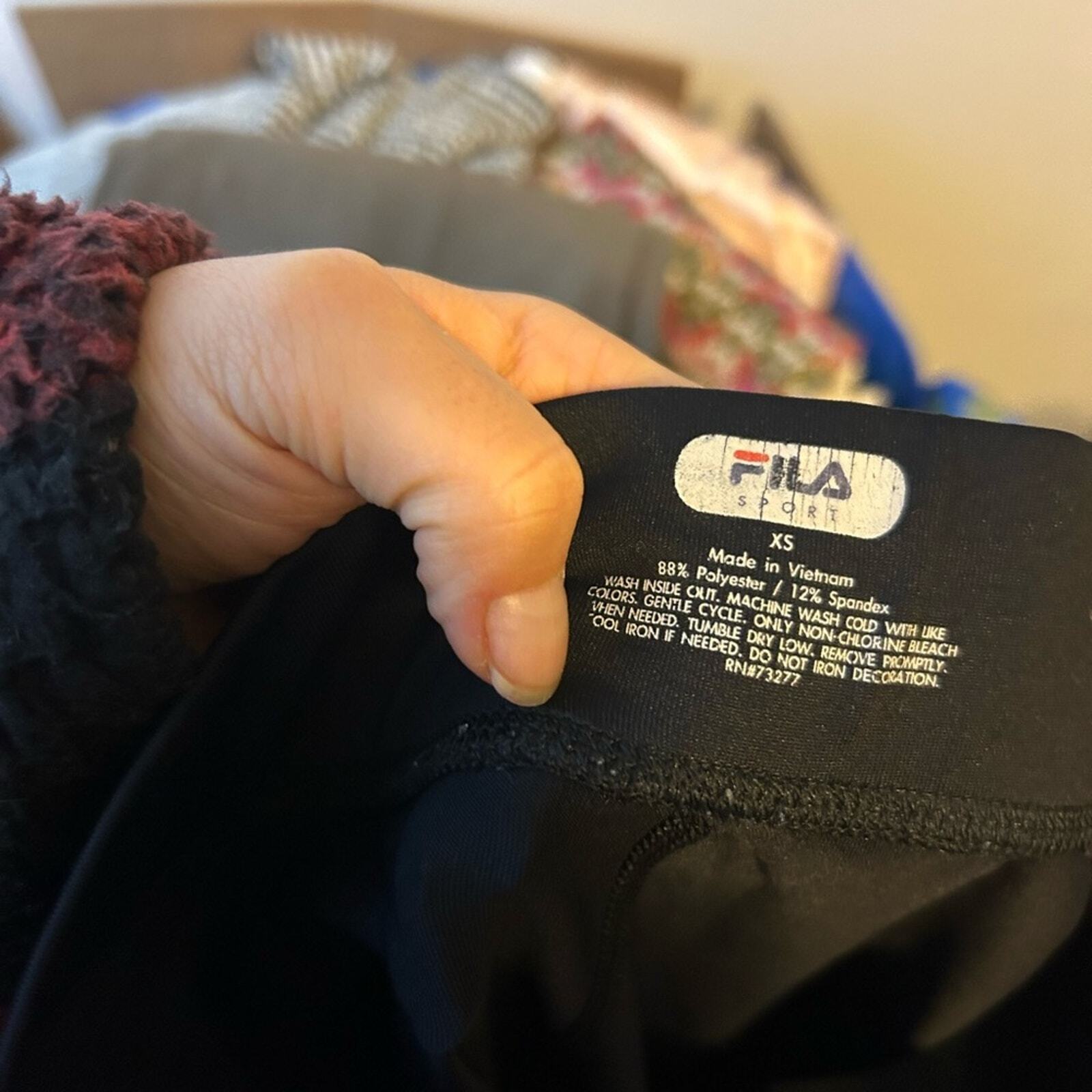 Leggings donna a compressione Fila Sport maglia arcobaleno taglia Xs