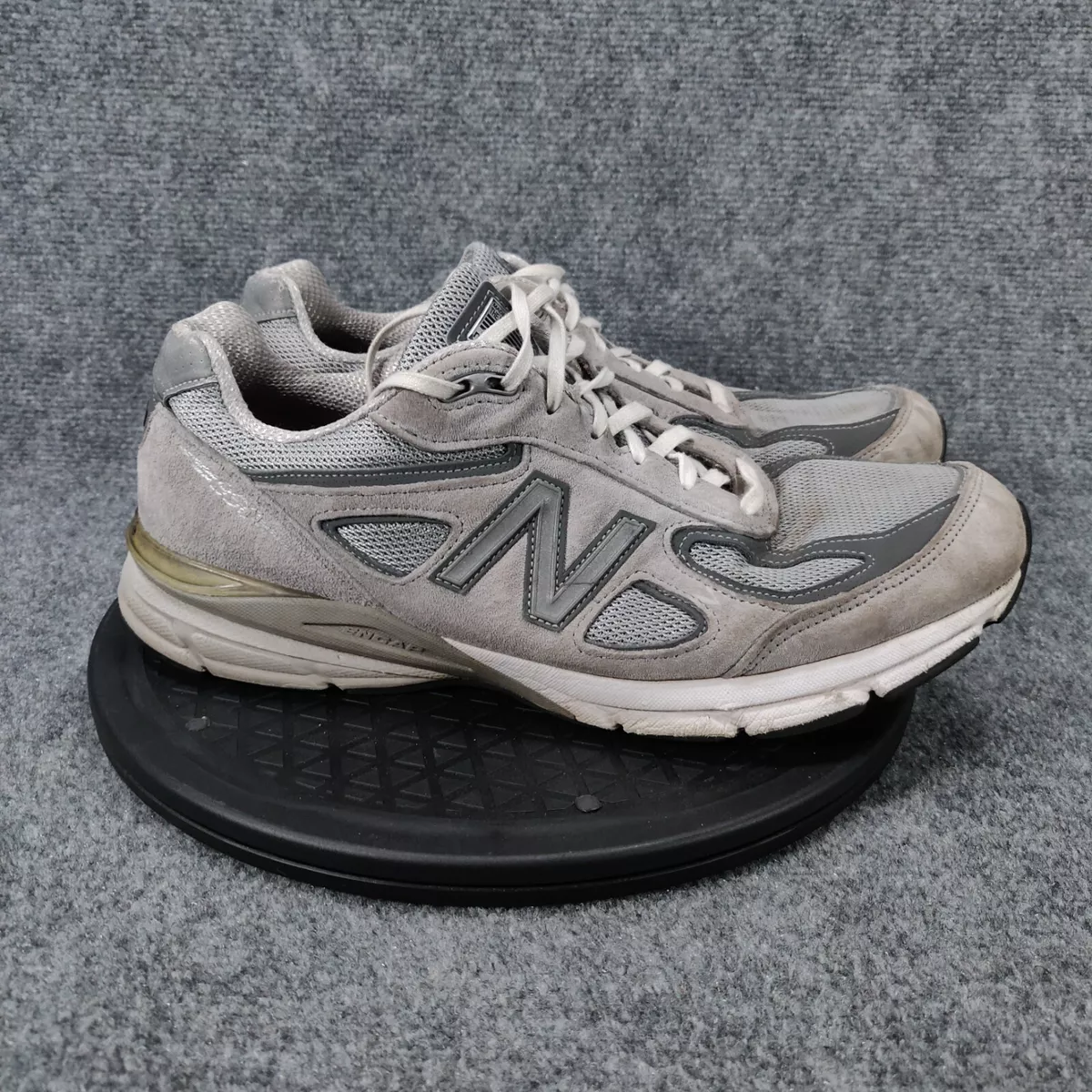 New Balance 990v4 M990GL4 Castlerock Gray White Suede Made In USA Men’s  Size 11