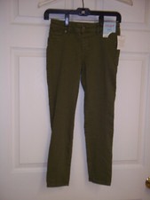 Cat Jack Jegging Jeans Size 10 Green Adjustable Waist Super Stretch NEW