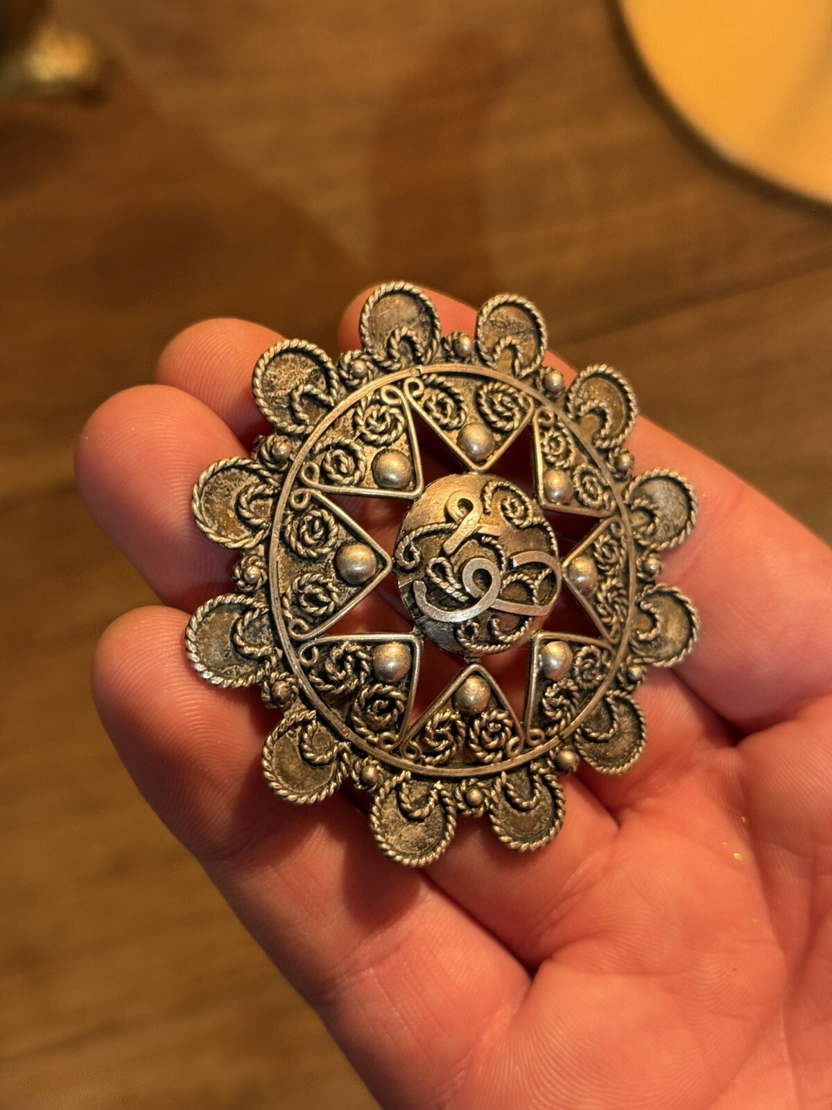 Solid Silver Brooch ~ Berber - image 4