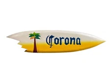 COLORFUL 39” CORONA SURFBOARD TROPICAL SIGN WALL HANGING ART ISLAND HOME DECOR
