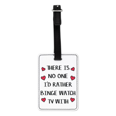 Gift Base Visual Luggage Tag Gepäckanhänger aus Kunstleder 1 Stück