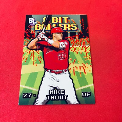 Mike Trout .. Los Angeles Angels .. 2023 Topps BL 8 Bit Ballers Insert Card 8B-2