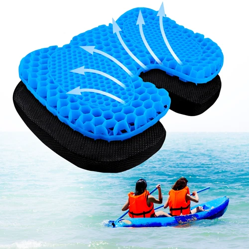 Non Slip Kayak Seat Cushion - Waterproof Kayak Gel Seat Cushion - U Shape Portable