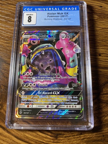 Alolan Muk-GX graded PSA 8 for sale on eBay