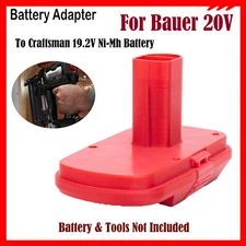Adapter For Bauer 20V Li-ion Battery to For Craftsman 19.2V C 3 Power Tools