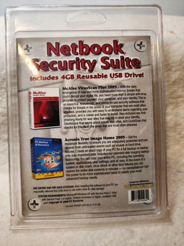 Netbook Security Suite Emtec 4Gig USB Reusable Flash Drive Firewall PC - Picture 2 of 2