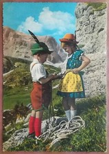 BAMBINI ALPINISMO INNAMORATI ALPINI ALPI FUNE CORDA 1970 TIMBRO: SERVE AIUTO?