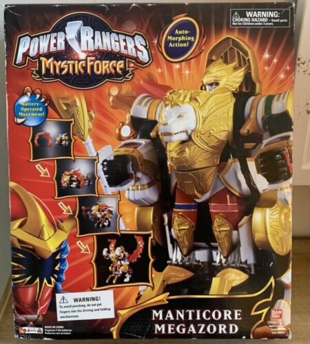 NEW POWER RANGERS BANDAI 2006 MYSTIC FORCE MANTICORE MEGAZORD 2 ZORDS INTO 1 TOY - Picture 1 of 3
