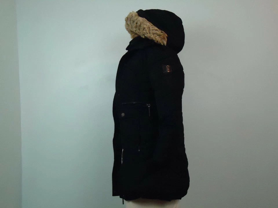 Rocawear классический девочки черный полный молнии / кнопка куртка с капюшоном размер 7/8 - Изображение 4 из 4