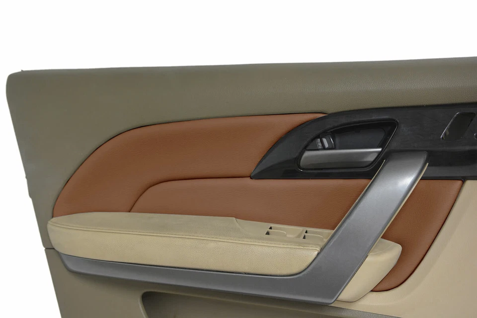 Подходит для Acura MDX 2007-2013 годов выпуска кожаный чехол-вставка для дверной панели темно-коричневый - Изображение 2 из 4