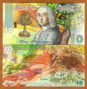 Kamberra, 10 Numismas, 2018, UNC CASSINI, Commemorative