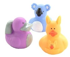 Australian Rubber Duckies Set of 3       Free Shipping with 6 Purchases 