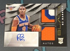RJ Barrett GOLD Jersey # NBA Panini Black Rookie Dual Patch Auto RPA 9/10 3Color