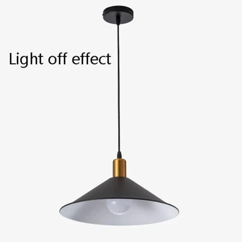 Farmhouse Matte Black Barn Pendant Light 1-Light Mid Century Dome Dining Room - Picture 5 of 9