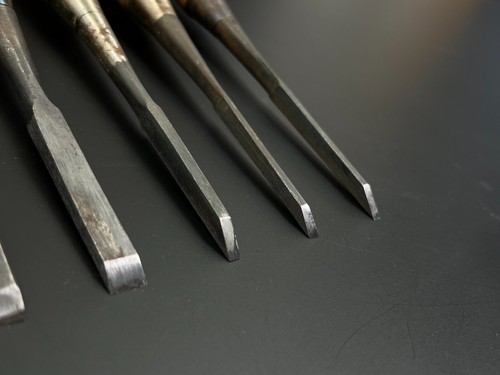 Vintage Japanese Chisel 9set Nomi /Hand Plane Saw Iron Hammer Hand Tool/c62 - Picture 19 of 24