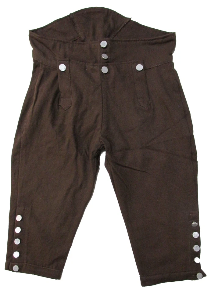 Pantalones cortos de reproducción para hombre de la era de la guerra revolucionaria - pantalones coloniales Foto 4 de 4